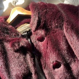 Jaqués Saint Laurent Faux Fur Jacket